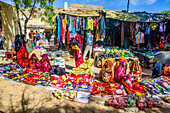 Goods for sale on the Monday market of Keren, Eritrea, Africa