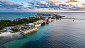 Aerial of the Island of Mozambique, UNESCO World Heritage Site, Mozambique, Africa