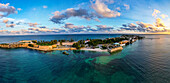 Aerial of the Island of Mozambique, UNESCO World Heritage Site, Mozambique, Africa