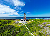 Colonial lighthouse on Goa island near the Island of Mozambique, Mozambique, Africa