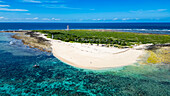 Aerial of Goa island near the Island of Mozambique, Mozambique, Africa