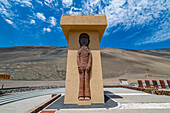 Monument, Chinchorro-Mumien, UNESCO-Weltkulturerbe, Camarones-Tal, nördliche Atacama-Wüste, Chile, Südamerika