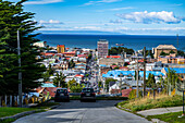 View over Punta Arenas, Patagonia, Chile, South America