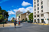 Center of Punta Arenas, Patagonia, Chile, South America