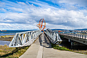 Circumnavigation monument, Shoreline of Punta Arenas, Patagonia, Chile, South America