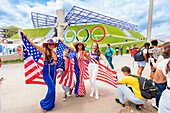 Olympische Gymnastik bei den Olympischen Spielen Paris 2024, Bercy Arena, Paris, Frankreich, Europa