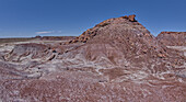 Anvil Hill westlich von Hamilili Point im Petrified Forest National Park, Arizona, Vereinigte Staaten von Amerika, Nordamerika