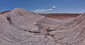 Osthänge der Haystack Mesa im Petrified Forest National Park, Arizona, Vereinigte Staaten von Amerika, Nordamerika