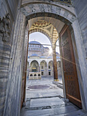 Suleymaniye Camii Mosque main gate, UNESCO World Heritage Site, Istanbul, Turkey, Europe