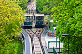 Funicular to Petrin Hill, Prague, Czechia, Europe