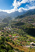 Häuser an Berghängen, Sao Vicente, Madeira, Portugal, Atlantik, Europa