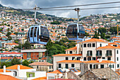 Seilbahn über Funchal, Teleferico do Funchal, Funchal, Madeira, Portugal, Atlantik, Europa