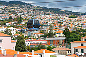 Cable car over Funchal, Teleferico do Funchal, Funchal, Madeira, Portugal, Atlantic, Europe