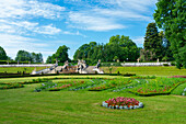 Zamecky-Park (Der Schlossgarten), Cesky Krumlov, Südböhmische Region, Tschechische Republik (Tschechien), Europa