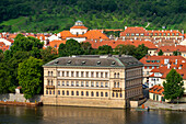 Liechtenstein Palace by Vltava River, Prague, Bohemia, Czech Republic (Czechia), Europe