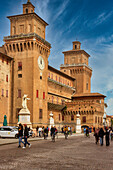 Castello Estense, Ferrara, Emilia Romagna, Italien, Europa