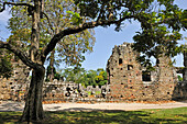 Ruins of the archaelogical site of Panama Viejo, UNESCO World Heritage Site, Panama City, Republic of Panama, Central America