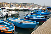 Harbour of Mergellina, Chiaia district, Naples, Campania region, Italy, Europe