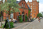 Cafe-Bistro Fleetschlösschen in der Speicherstadt, Stadtteil HafenCity, Hamburg, Deutschland, Europa