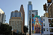 Reach High and You Will Go Far, by Josh Sarantitis, Mural, Arch and 20th Streets, Mural Arts Program, Philadelphia, Commonwealth of Pennsylvania, United States of America, North America