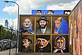 History of Immigration, restored Mural by Simon Huelsbeck, Callowhill and 2nd streets, Philadelphia, Commonwealth of Pennsylvania, United States of America, North America