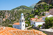 Dhermi, village of the Ionian Coast leaning against the Ceraunian Mountains, Albania, Europe