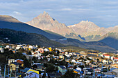 Blick auf Ushuaia, Tierra del Fuego, Patagonien, Argentinien, Südamerika