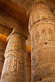 The Great Papyrus Columns, Hypostyle, Karnak Temple Complex, UNESCO World Heritage Site, Luxor, Egypt, North Africa, Africa