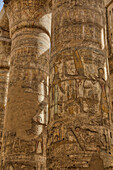 The Great Papyrus Columns, Hypostyle, Karnak Temple Complex, UNESCO World Heritage Site, Luxor, Egypt, North Africa, Africa