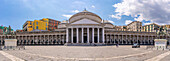 Panoramic view of Piazza del Plebiscito, historic centre, UNESCO World Heritage Site, Naples, Campania, Italy, Europe