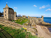 St. Andrews Castle, Fife, Schottland, Vereinigtes Königreich, Europa