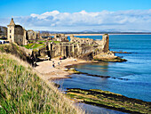 St. Andrews Castle, Fife, Scotland, United Kingdom, Europe