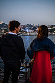 Festival of St John of Porto (Festa de São João do Porto ) during Midsummer, on the night of 23 June (Saint John's Eve), in the city of Porto, Portugal