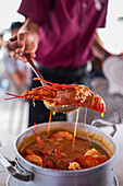 Soupy rice with seafood, Aveiro, Portugal