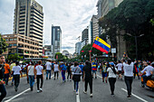 Protest of the people of Venezuela to the fraudulent presidential election where Nicolas Maduro was named winner, with 51% of the votes.