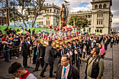 Dia de la Virgen de Guadalupe (Our Lady of Guadalupe) festival and parade in Guatemala City.