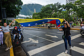 Protest of the people of Venezuela to the fraudulent presidential election where Nicolas Maduro was named winner, with 51% of the votes.