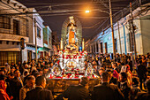 Dia de la Virgen de Guadalupe (Our Lady of Guadalupe) festival and parade in Guatemala City.