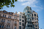 The Dancing House, or Ginger and Fred (Tancící dum), is the nickname given to the Nationale-Nederlanden building on the Rašínovo nábreží in Prague, Czech Republic.