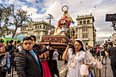 Fest und Parade zum Dia de la Virgen de Guadalupe (Unsere Liebe Frau von Guadalupe) in Guatemala-Stadt.