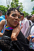 Pride parade in Caracas, Venezuela, with the presence of diplomats and the representative of the European Union in Venezuela. July, 7, 2024