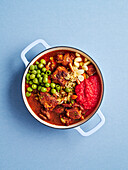 Lamb tagine with pearl couscous and olives