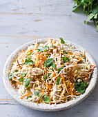 Vietnamese chicken and noodle salad