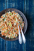 Kohlrabi and carrot salad