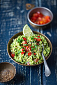 Guacamole with lime and chilli