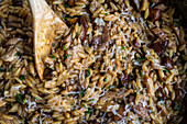 Orzo with mushrooms