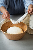 Yeast dough in the resting phase