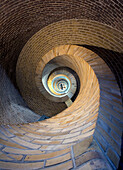 Spiral stairway ascending