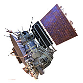 Mars 3 orbiter spacecraft, illustration