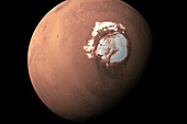 North Pole on Mars, illustration